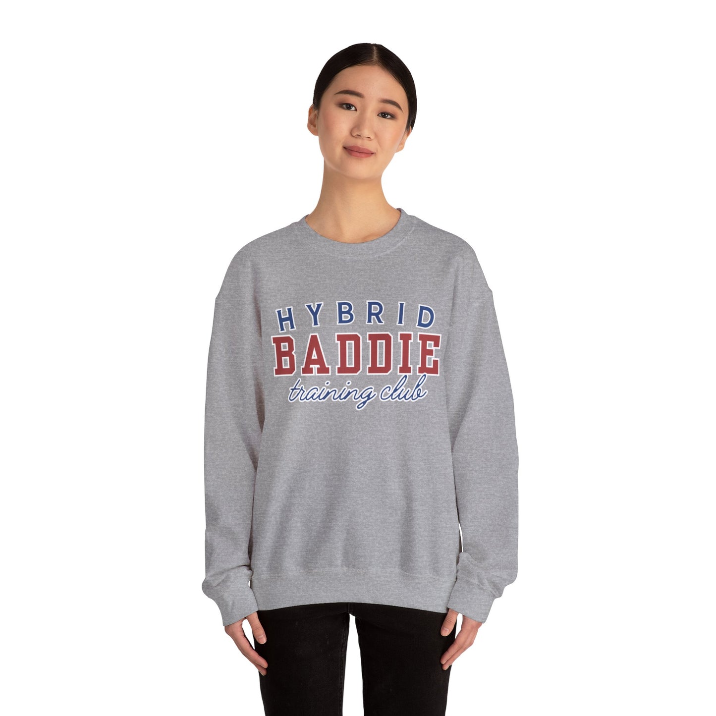 Hybrid BADDIE Training Club Sweatshirt - large front logo