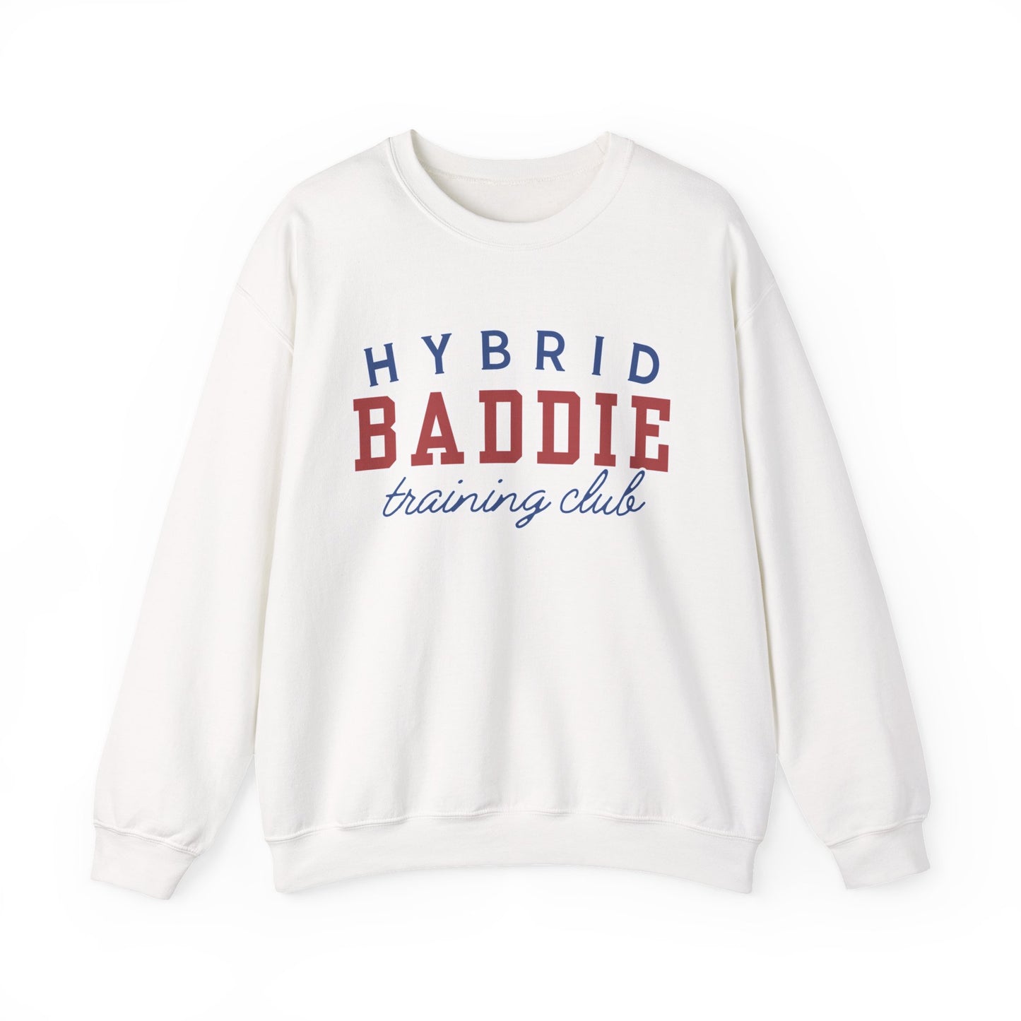 Hybrid BADDIE Training Club Sweatshirt - large front logo