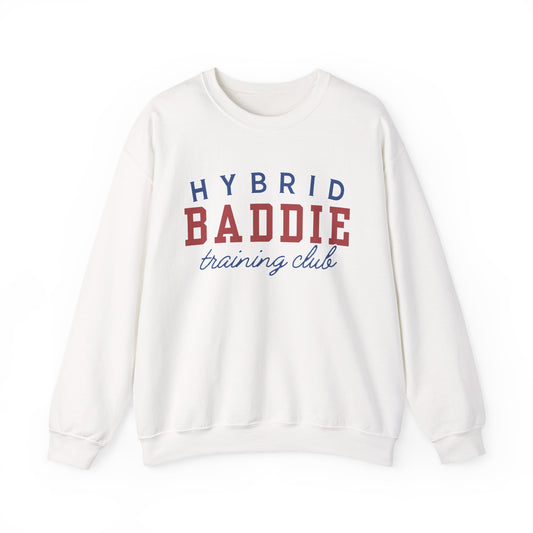 Hybrid BADDIE Training Club Sweatshirt - large front logo