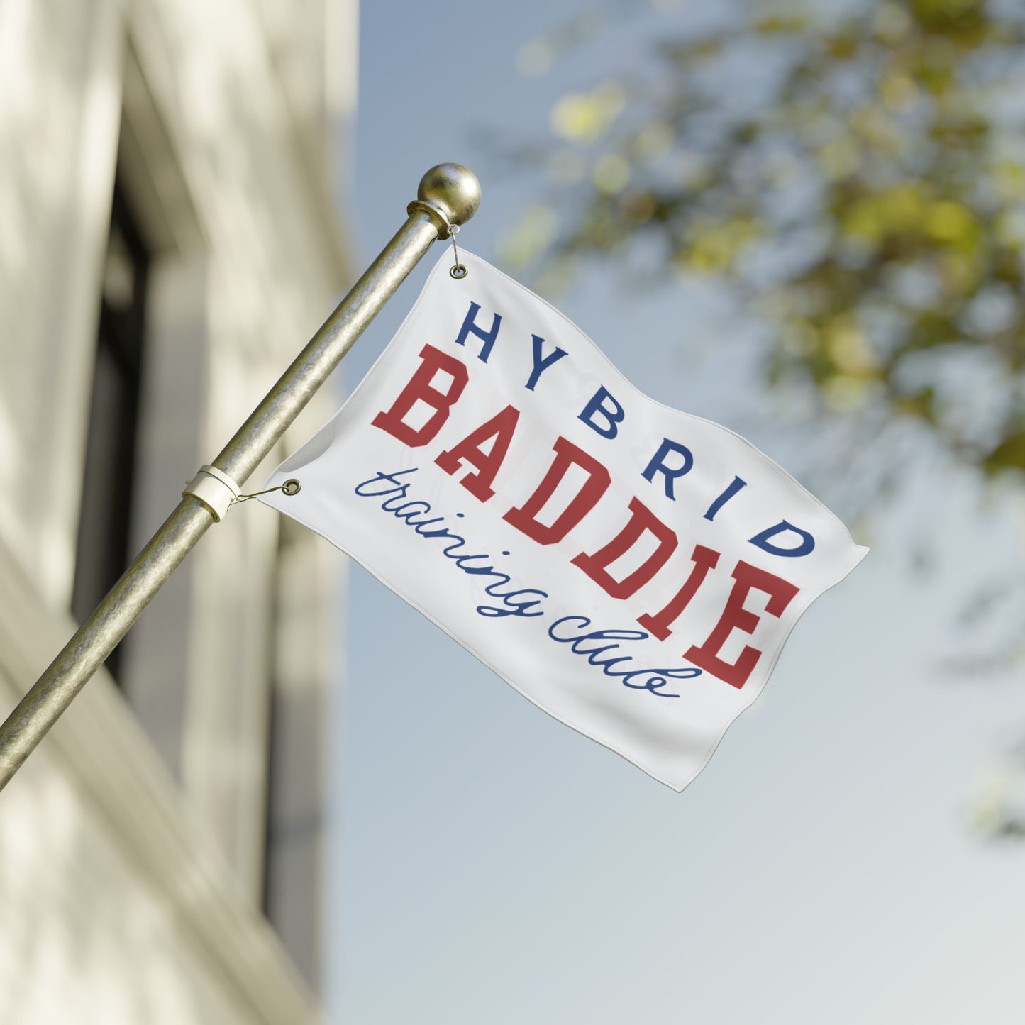 Hybrid Baddie Training Club Flag — Double-Sided Gym Banner 2026 season