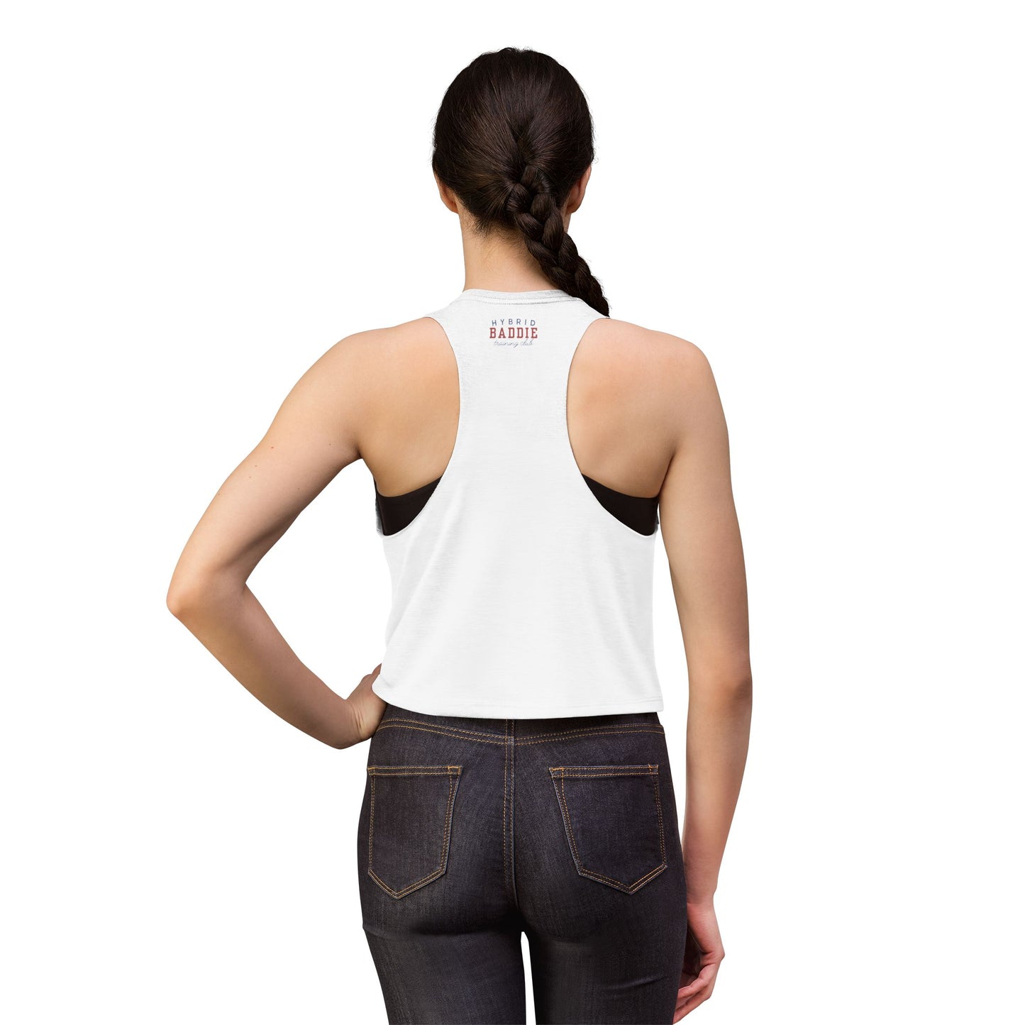 PR or ER Crop Tank Top — Funny Gym & College Workout Crop Top