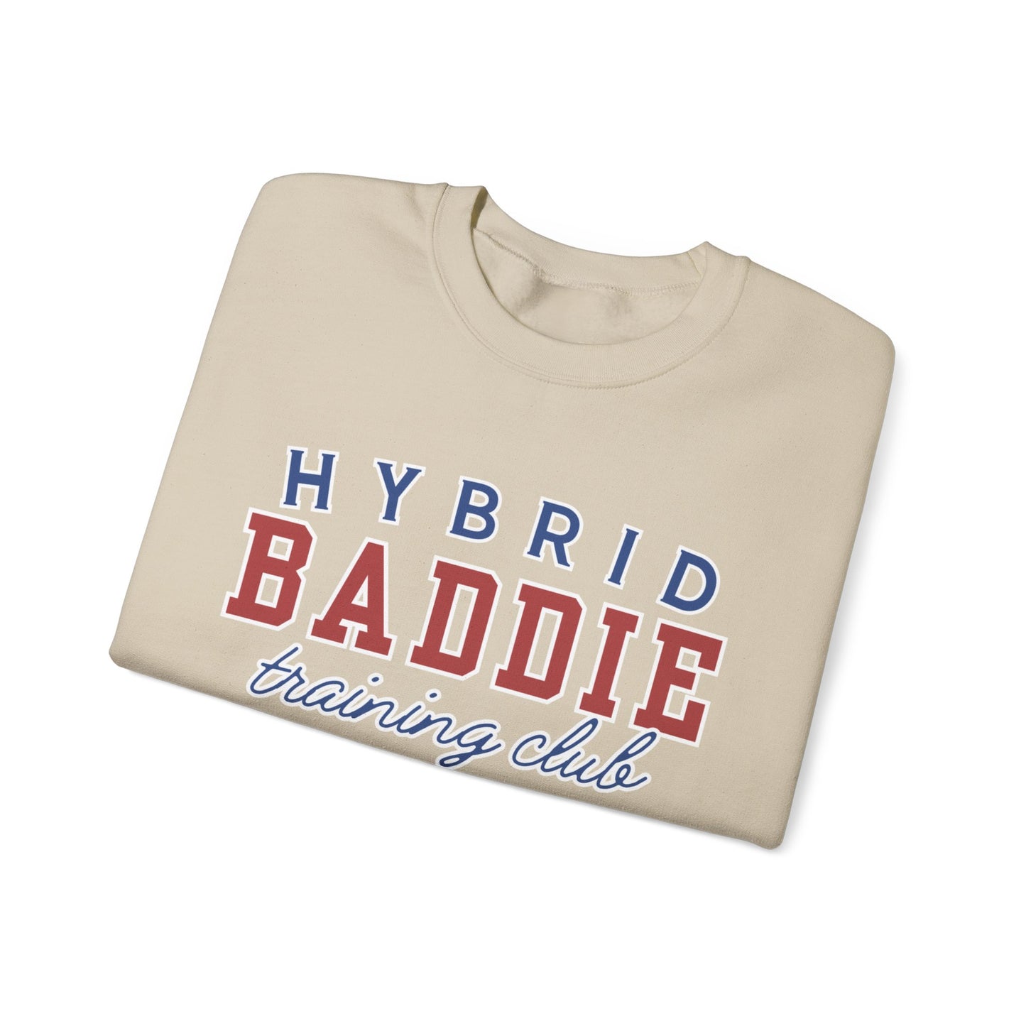 Hybrid BADDIE Training Club Sweatshirt - large front logo