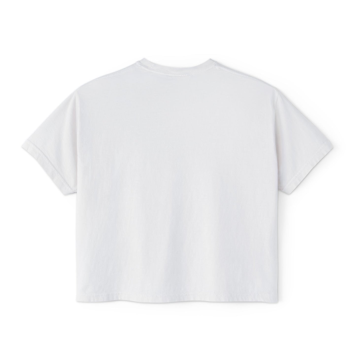 "In My Hybrid Baddie Era" Women's Boxy Tee – Cute Pink Retro Graphic Crop Top