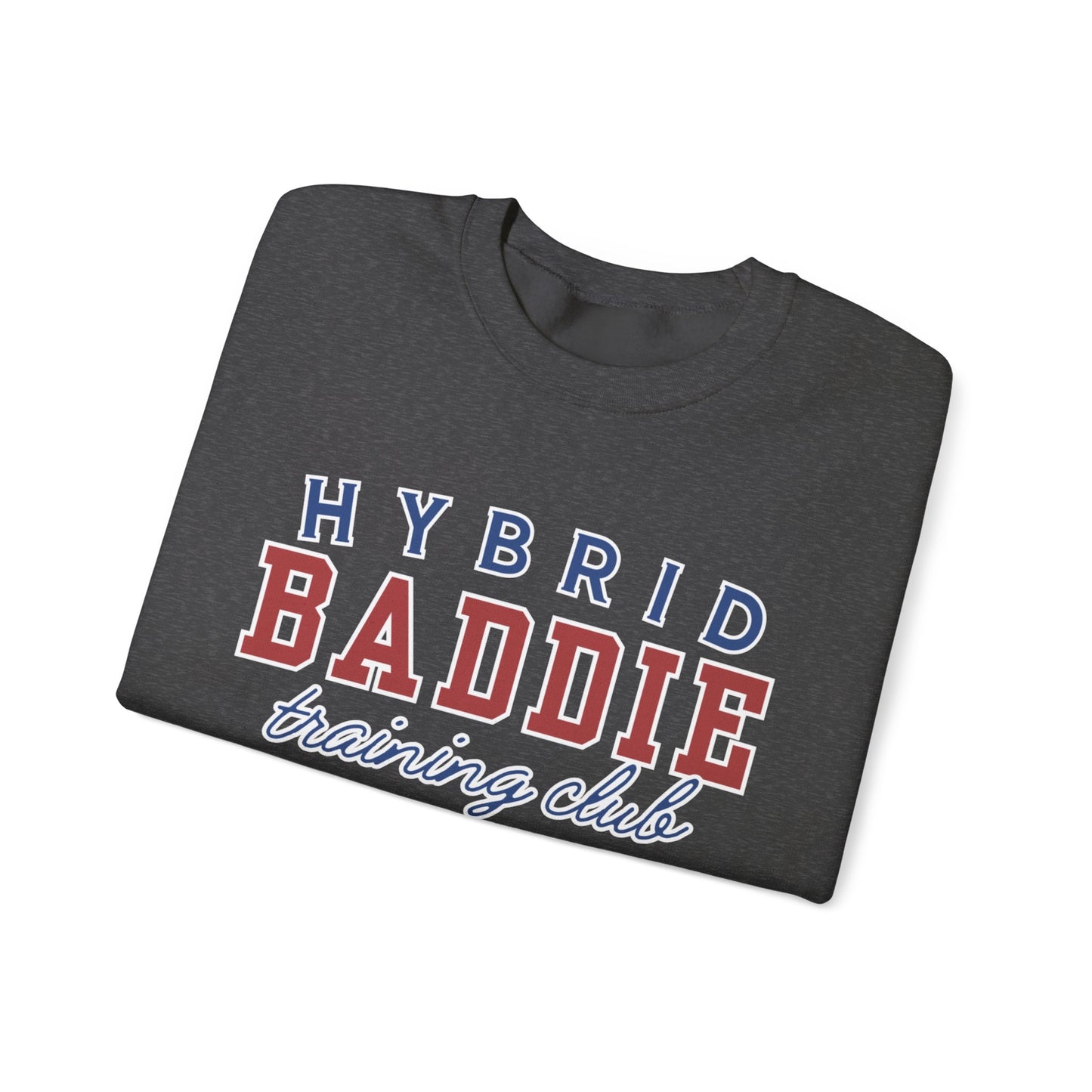 Hybrid BADDIE Training Club Sweatshirt - large front logo