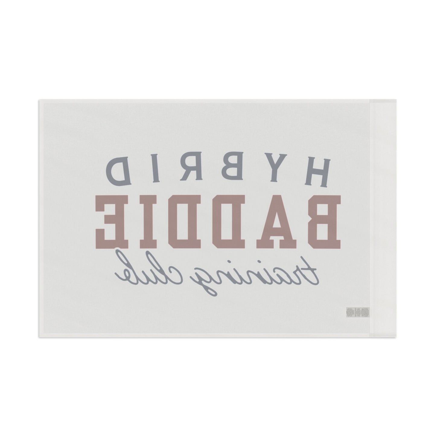 Flag — "Hybrid Baddie Training Club" Decorative Flag | Gym, Fitness & Dorm Room Wall Banner