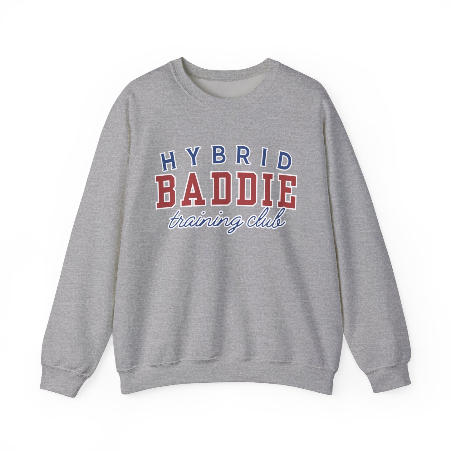 Hybrid BADDIE Training Club Sweatshirt - large front logo