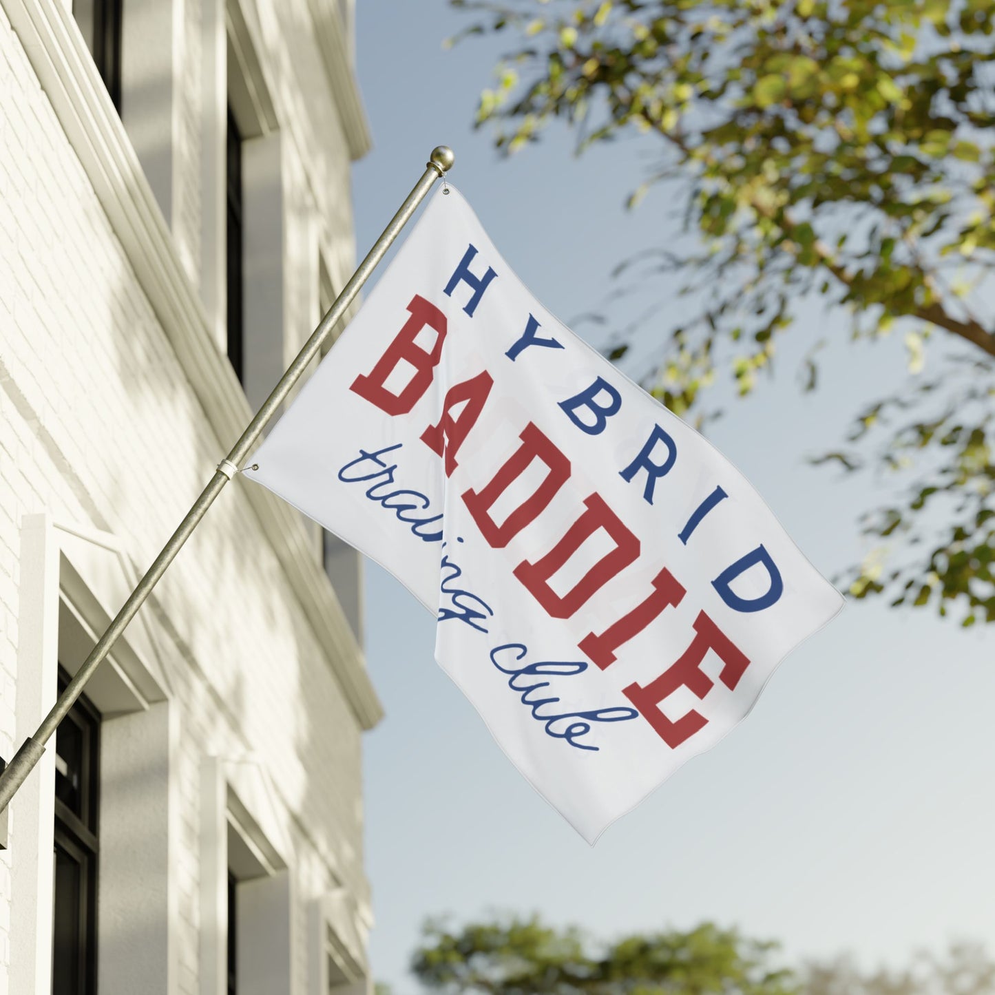 Hybrid Baddie Training Club Flag — Double-Sided Gym Banner 2026 season