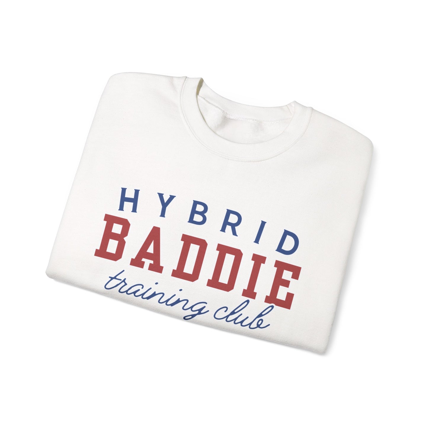 Hybrid BADDIE Training Club Sweatshirt - large front logo