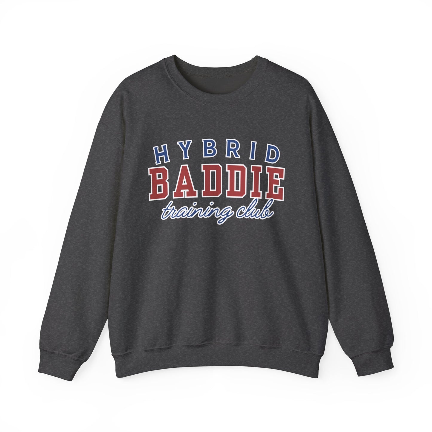 Hybrid BADDIE Training Club Sweatshirt - large front logo