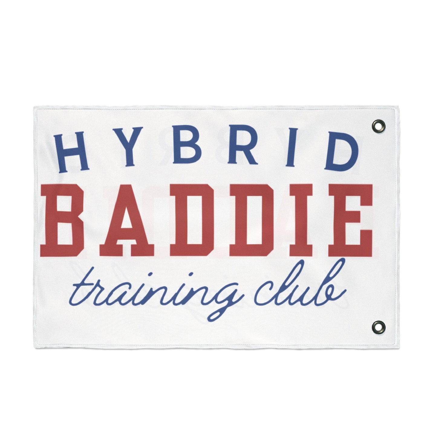 Hybrid Baddie Training Club Flag — Double-Sided Gym Banner 2026 season