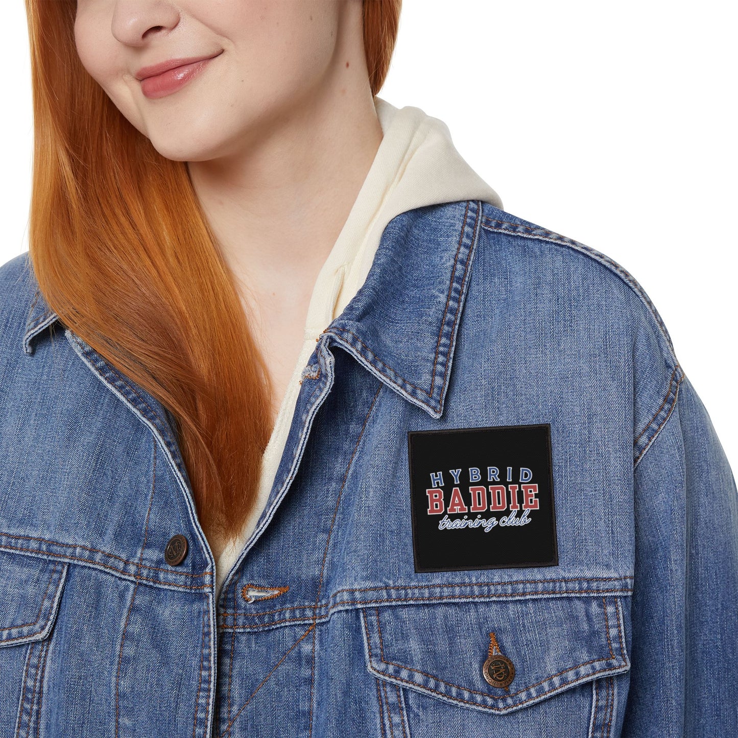 Hybrid Baddie Iron-On Patch — Vintage Varsity Style Jacket Patch