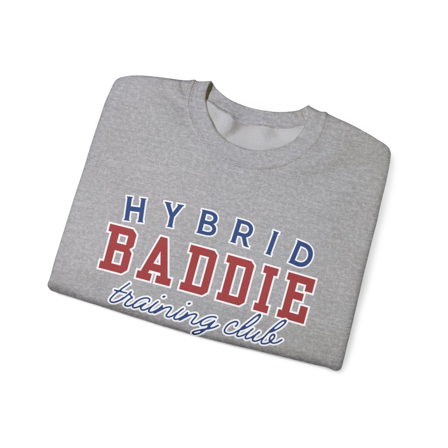 Hybrid BADDIE Training Club Sweatshirt - large front logo