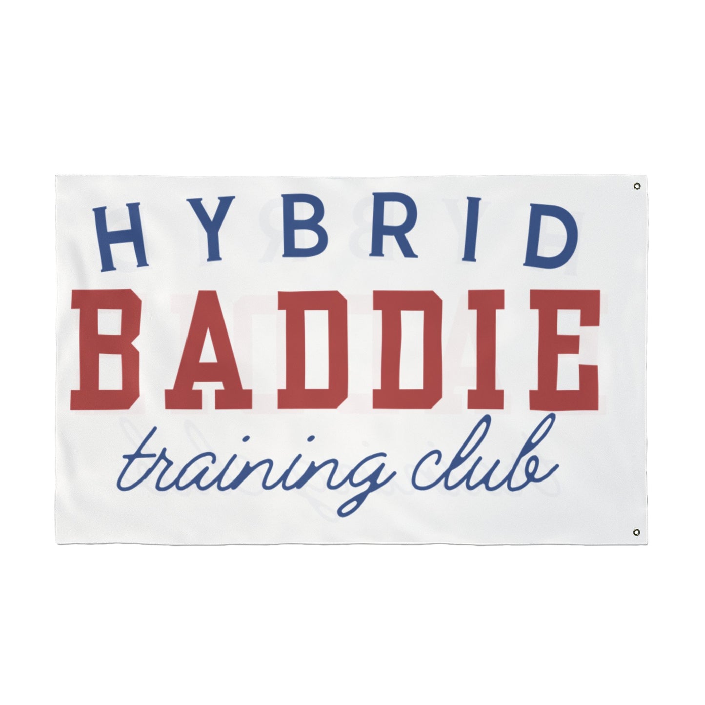Hybrid Baddie Training Club Flag — Double-Sided Gym Banner 2026 season