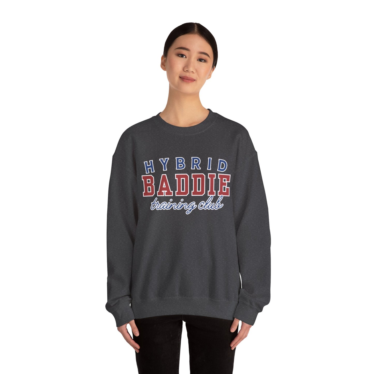 Hybrid BADDIE Training Club Sweatshirt - large front logo
